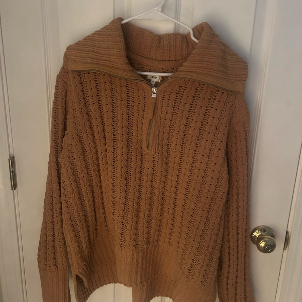 Aerie Warm Brown Cowl Neck Sweater